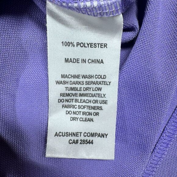 Footjoy FJ Performance Golf Polo Size XXL Purple Performance‎ Moisture Wicking - Picture 6 of 12